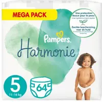 Pampers - Harmonie Pure - Maat 5 - Mega Pack - 64 luiers