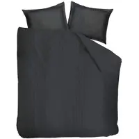 Beddinghouse Dekbedovertrek Shine Anthracite Satijn-200 x 200 / 220 cm | 2-Persoons