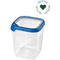 Curver Grand Chef Eco Vershoudbakje - 2,6L - Vierkant - Transparant/Donkerblauw