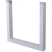 Dimehouse Frame U | metaal wit 8x70x72 cm tafelbladen en -poten | NADUVI