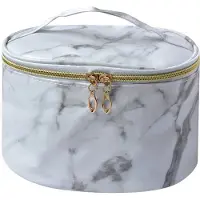 Juleeze Toilettas Dames 21x12x15 cm Wit Grijs Polyester