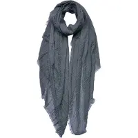 Juleeze Sjaal Dames Effen 90x180 cm Grijs Synthetisch