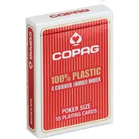 Copag poker speelkaarten rood 2 index