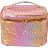 Juleeze Toilettas Dames 21x14x15 cm Roze Polyester