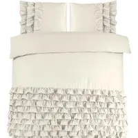 Dreamhouse Dekbedovertrek Cyprus Creme - 140 x 220 cm