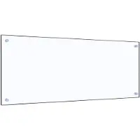 vidaXL Spatscherm keuken 100x40 cm gehard glas transparant