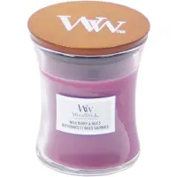 Woodwick Geurkaars Mini Candle - Wild Berry & Beets - 20 branduren - 85gr - 8 cm / ø 7 cm