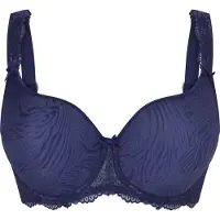 Lingadore Daily Voorgevormde bh Uni Fit Plus Bra | Maat: 80E | Kleur: Blauw/Print