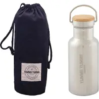 YUMMII YUMMII 350 ml bamboe dop thermosfles