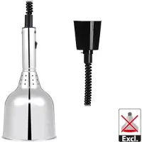 Lune Warmhoudkap,instelbaar aluminium, 230V / 200W