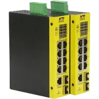 KTI Networks KGS-1060-HP Industriële 10 poorts L2 managed Gigabit Ethernet switch met 2 SFP en 4 PoE PSE poorten