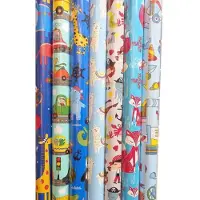 Benza 10 rollen Assortiment luxe cadeaupapier - inpakpapier voor kinderen - 200 x 70 cm