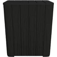 vidaXL Tuintafel met afneembaar deksel polypropeen zwart