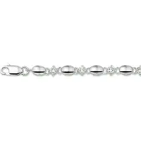 Trendjuwelier huiscollectie 1302219 Zilveren armband met zirkonia