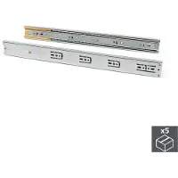 Emuca Set Kogelgeleiders Voor Laden Met Volledige Uittrek En Soft-close 45 Mm