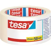 TESA 1x rol Schilderstape/maskeertape/afplaktape 50 mm x 25 m - Afplaktape