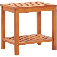 vidaXL Bijzettafel 45x33x45 cm massief acaciahout