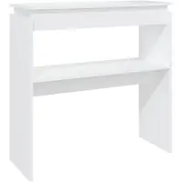 vidaXL Wandtafel 80x30x80 cm bewerkt hout wit