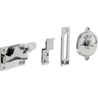 Intersteel WC-overslag met Tekst Vrij / Bezet Chroom