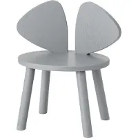 Nofred Mouse Kinderstoeltje (2-5 Years) Grijs - Kinderstoelen Beuken Grey - 1203