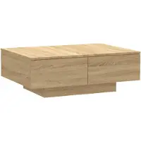 vidaXL Salontafel 90x60x31 cm bewerkt hout sonoma eikenkleurig