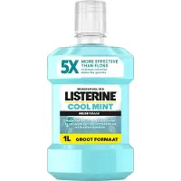 Listerine 1+1 Gratis: Listerine Mondwater Cool Mint Milde Smaak Zonder Alcohol 1 Liter