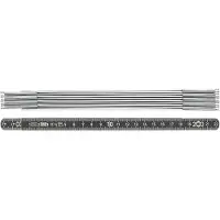 Bmi Duimstok | lengte 2 m | breedte 14 mm | EG II | aluminium zwart | 1 stuk - 961200044S - 961200044S