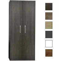 Sanicare kolomkast met luxe chromen greep 67x160x32cm schots-eiken