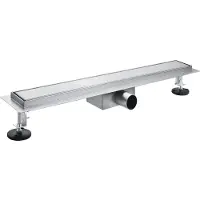 Dynamic Way douchegoot RVS met flens 700x70mm