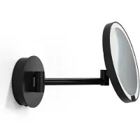 DECOR WALTHER Make-up Spiegel Just Look Plus WD LED Wandmodel Mat Zwart (7x magnification)