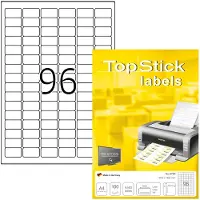 Topstick TOP STICK Universal-Etiketten, 30,5 x 16,9 mm, weiá, 100 Bl.