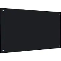 vidaXL Spatscherm keuken 100x60 cm gehard glas zwart