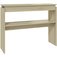 vidaXL Wandtafel 102x30x80 cm bewerkt hout sonoma eikenkleurig