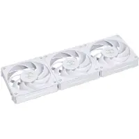 Lian Li Uni Fan P28 Triple White - Ventilatorhuis - 3-pack - 120mm - 92 CFM - 200 - 2600 RPM - 32.1 dBA - FDB - 4-pin PMW - incl ventilatorsnelheidsregelaar - wit