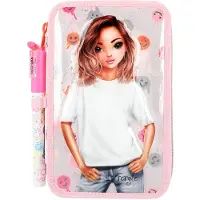 TOPModel 3-vaks etui met pin HAPPY TOGETHER