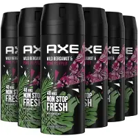 Axe Wild Fresh Bergamot & Pink Pepper Deodorant Bodyspray - 6 x 150 ml - Voordeelverpakking