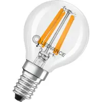 Ledvance Classic LED E14 Peer Filament Helder 4.2W 470lm - 927 Zeer Warm Wit | Beste Kleurweergave - Dimbaar - Vervangt 40W