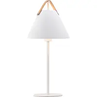 Nordlux Tafellamp Strap, wit / opaal, Woon-/ Eetkamer, metaal, Scandinavisch, Tafellamp