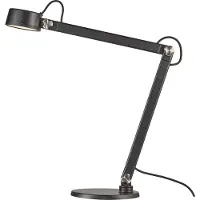 DFTP Bureaulamp Nobu, zwart, Werkkamer / Kantoor, metaal, Modern, bureaulamp