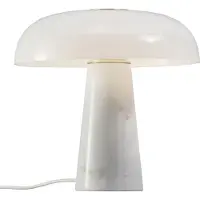 Nordlux Design tafellamp Glossy, wit / opaal, Woon-/ Eetkamer, Steen, Design, tafellamp