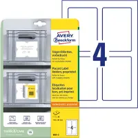 Avery Zweckform Positioneeretiket Avery 8001 120x80mm bedrukt 20 stuks