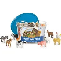 Learning Resources Farm Animal Counters (Set van 60) - 1+