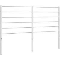 vidaXL Vervangend hoofdbord metaal wit 120 cm