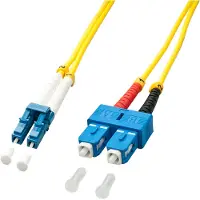 Lindy 47475 Glasvezel Optische vezel Aansluitkabel 15.00 m Meerdere kleuren Singlemode OS2