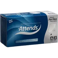 Attends for Men Shield Level 2 Incontinentie Inlegkruisjes 16 St Verband