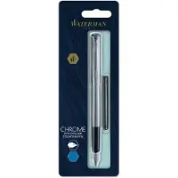 Waterman Allure vulpen | Roestvrij staal | Fijne penpunt | Blauwe inkt
