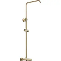 Saniclear Brass opbouw regendouche z. handdouche z. doucheslang z. hoofddouche