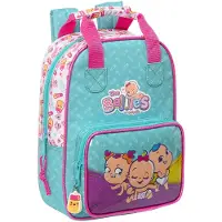 Big Buy Cooking Schoolrugzak The Bellies 20 x 28 x 8 cm Paars Turkoois Wit