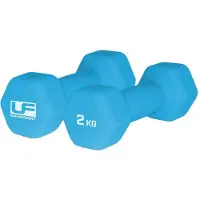 Ufe Hex Neoprene Coated Dumbbell 2 Units Blauw 2 kg