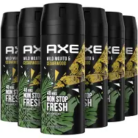 Axe - Deodorant Bodyspray - Wild Mojito & Cedarwood - 6 x 150 ml - Voordeelverpakking